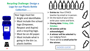 Recycling Challenge: Design a Logo for our Plastic Bottle Collection 